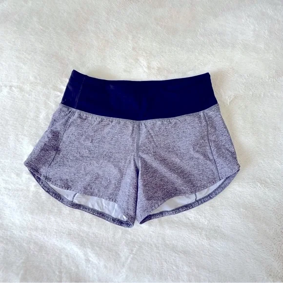 Lululemon Speed Up Shorts Long 4”, MR, 4, Heathered Lux, Black - Picture 7 of 11